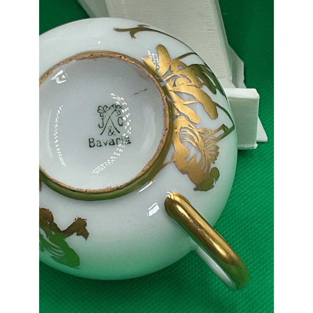 J&C Bavaria 23k Gold Gilt‎ Tea Cups & Plates Set